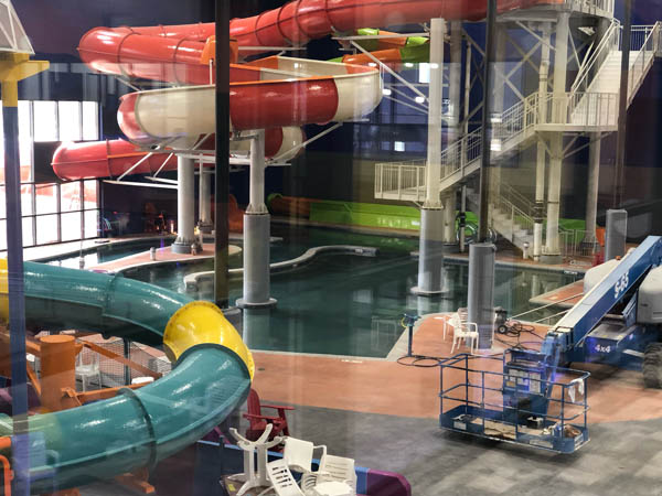 Water slides at Blast Off Bay