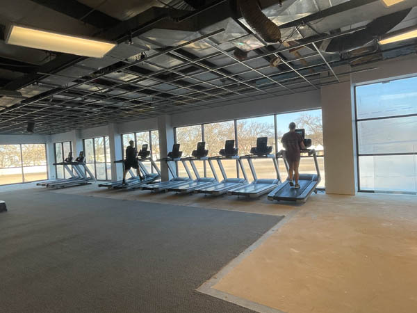 Expanded cardio deck at Lincoln Racquet Club