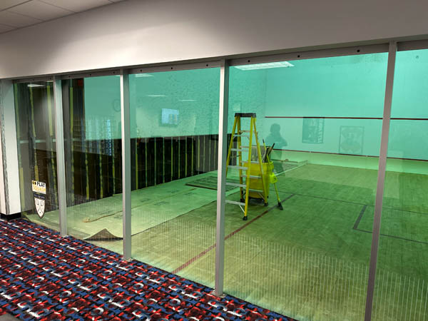 Racquetball court remodel at Genesis Rock Road