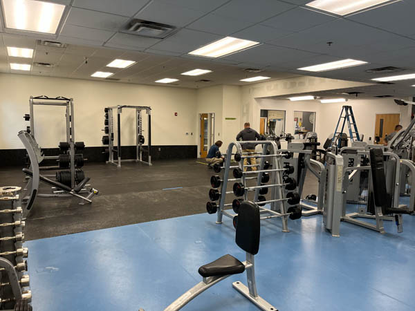 Expanded weight room at Genesis Clayview