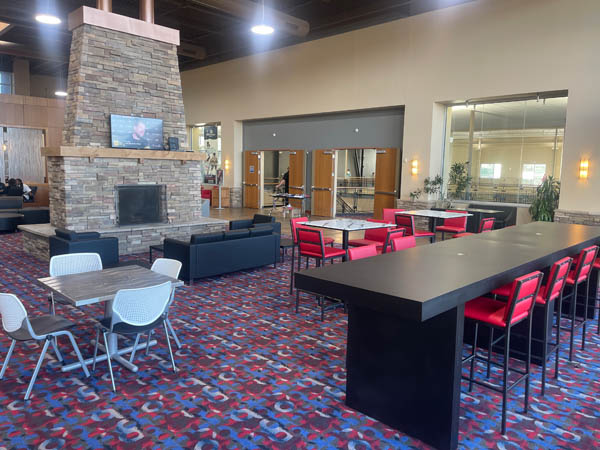 Updated lobby interior and furniture at Olathe Ridgeview
