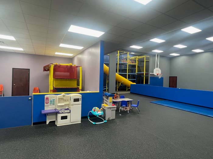 Genesis Health Clubs' Lincoln Racquet Club location has a completed childcare facility